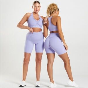 Whitney Simmons Bike Shorts - Wildflower Purple